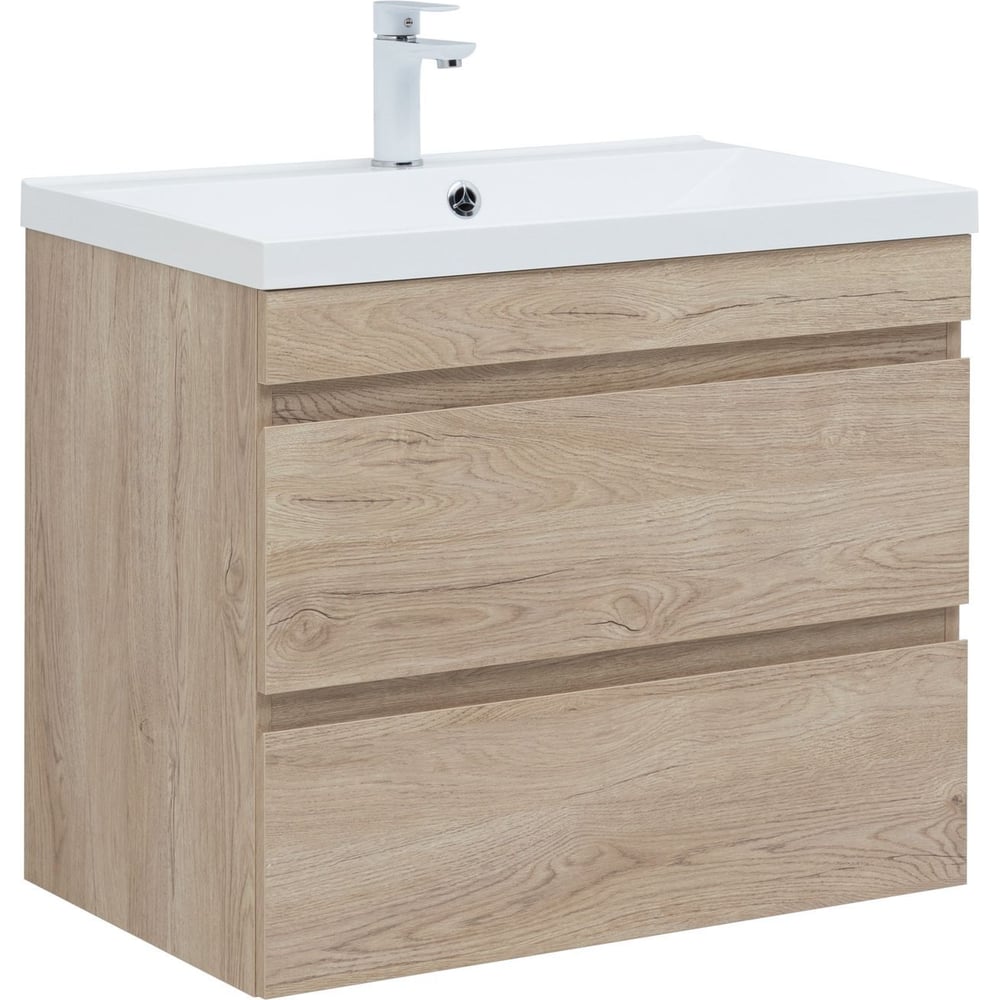 Изображение товара Подвесная тумба Aquanet Нота new 75 дуб светлый для ванной комнаты