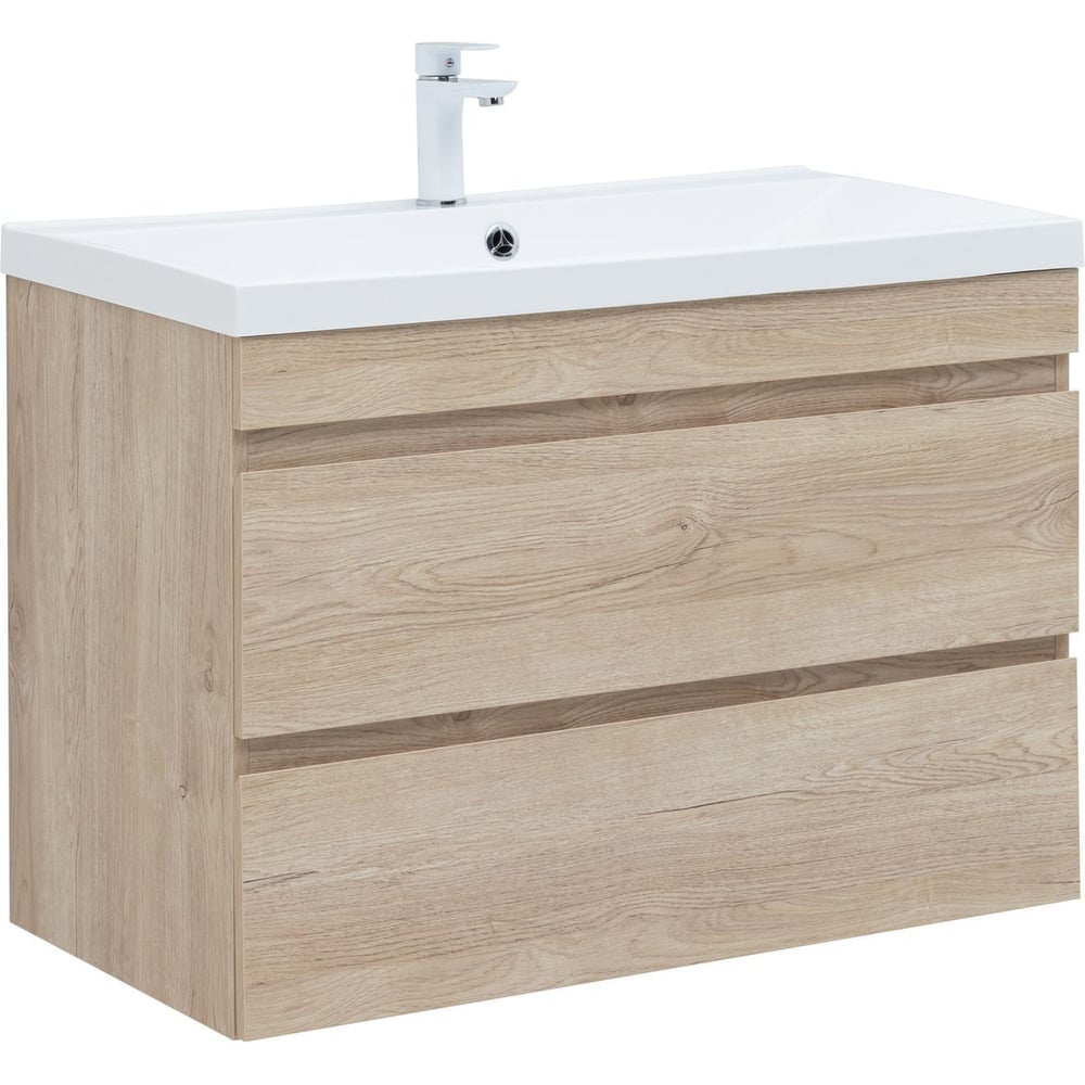 Изображение товара Тумба для ванной Aquanet Нота new 90 цв дуб светлый современная подвесная