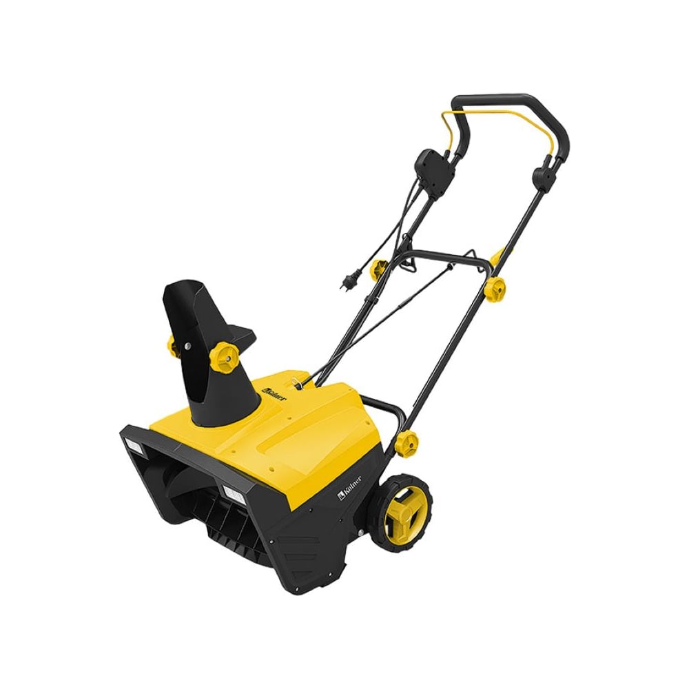 Снегоуборщик Kolner KST 2500-500L, 2500Вт, ширина 500мм, высота 250мм, выброс 9м, LED фонари, рег-ка выброса, колеса, складной, с защитой, кабель 25см 8050700010