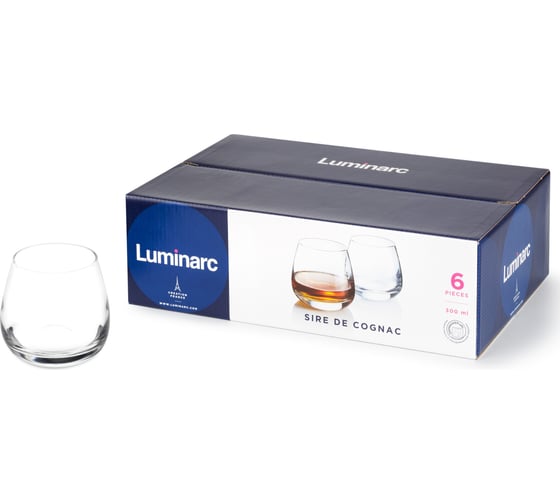 Изображение товара Набор стаканов LUMINARC СИР ДЕ КОНЬЯК 6 шт., 300 мл, низкие P6486