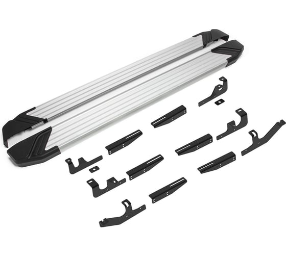 Изображение товара Пороги на авто Rival Silver Geely Tugella I поколение 2020-н.в., рынок РФ, 180 см F180AL.1907.1