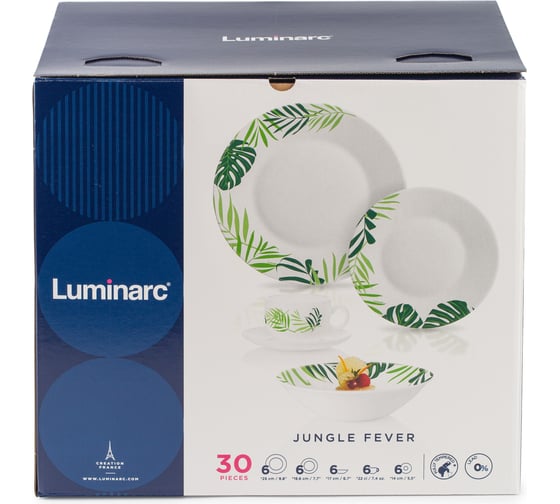 Изображение товара Набор столовый LUMINARC ЭССЕНС ДЖАНГЛ ФИВЕР 30 предметов V6876