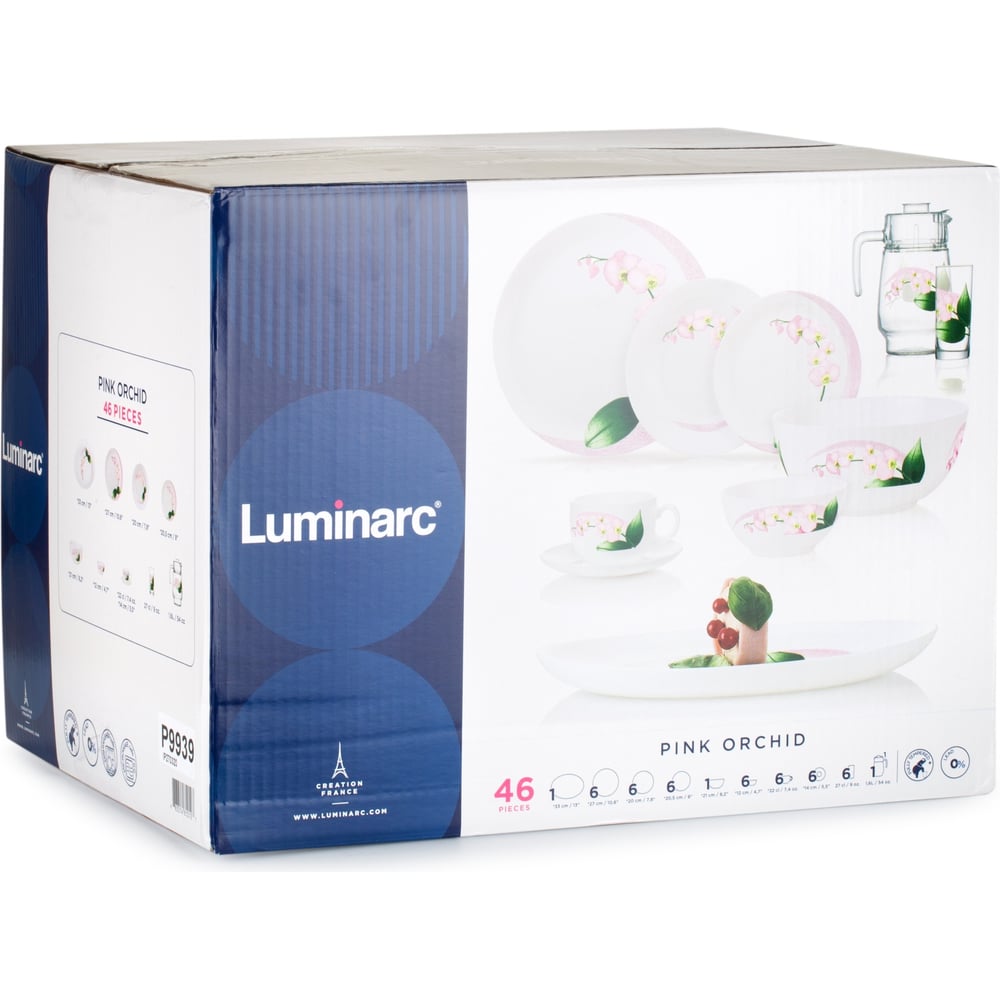 Изображение товара Столовый набор LUMINARC ДИВАЛИ ПИНК ОРХИД 46 предметов