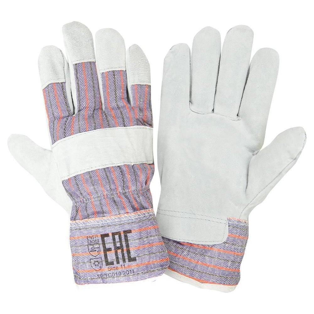 Утепленные спилковые комбинированные перчатки FORT утепленные перчатки гк спецобъединение