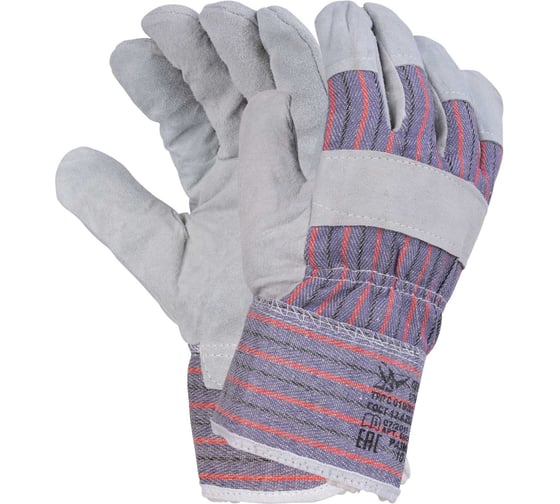 Изображение товара Утепленные спилковые комбинированные перчатки Ангара Fort 0115 00501404112