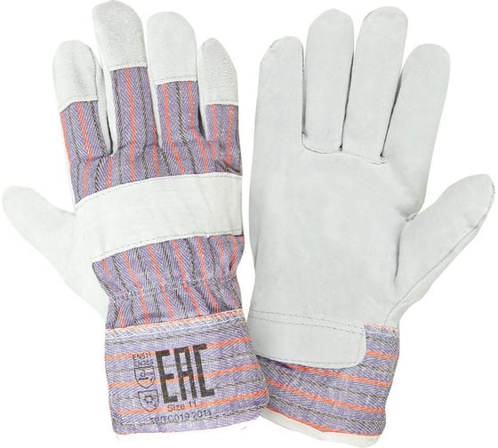 Изображение товара Утепленные спилковые комбинированные перчатки Ангара Fort 0115 00501404112