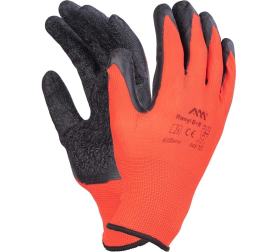 Изображение товара Перчатки FORT 1421 нейлон с рифленым латексным покрытием 00-10013808