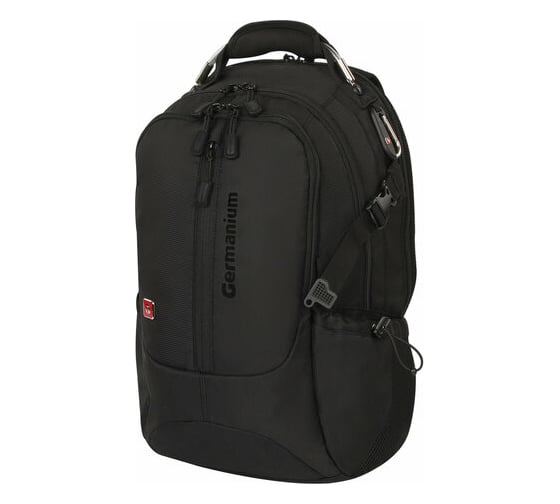 Изображение товара Рюкзак GERMANIUM S-02 с отделением для ноутбука, усиленная ручка, черный, 47х31х16 см, 226948