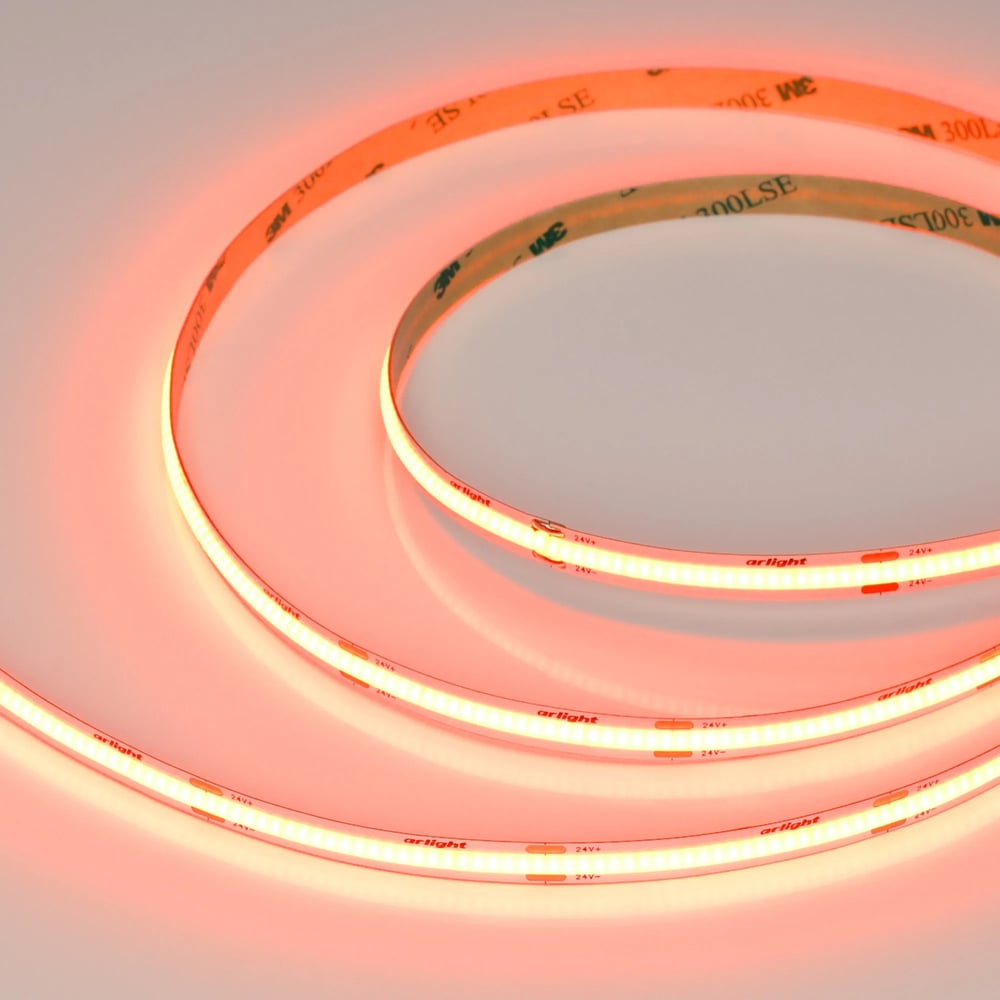 Изображение товара Светодиодная лента Arlight COB-X480-8mm 24V 5м оранжевая