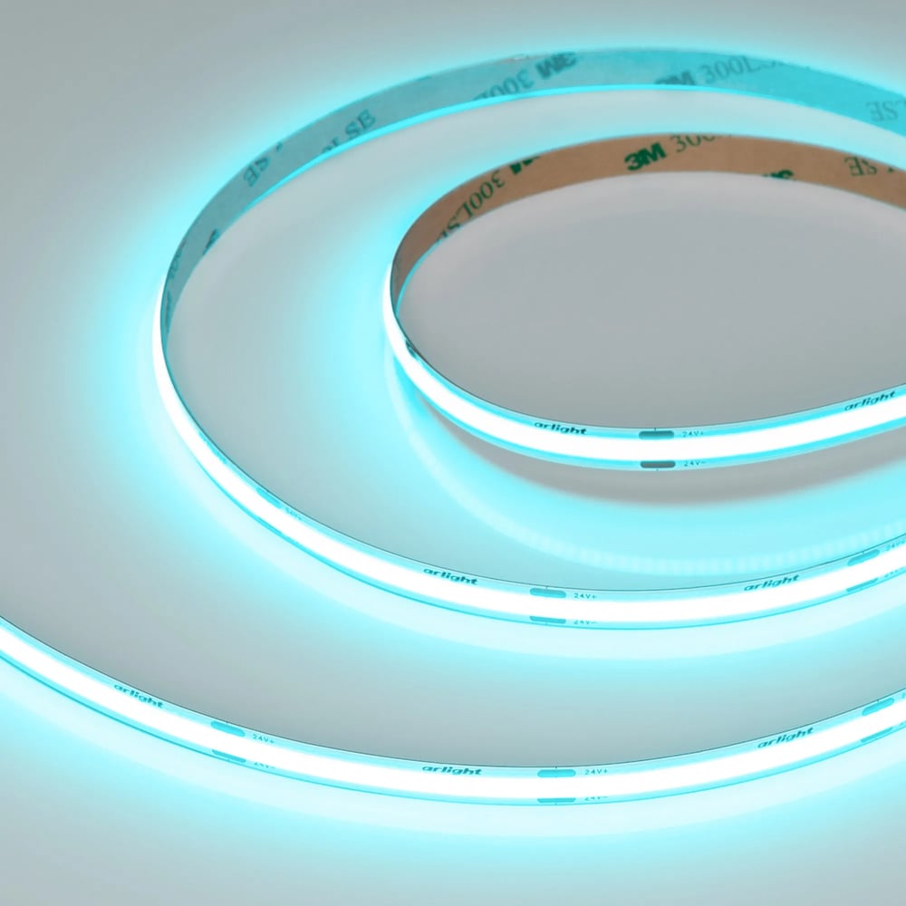 Изображение товара Светодиодная лента COB-Arlight 24V, 8мм, 5м, Mint Blue