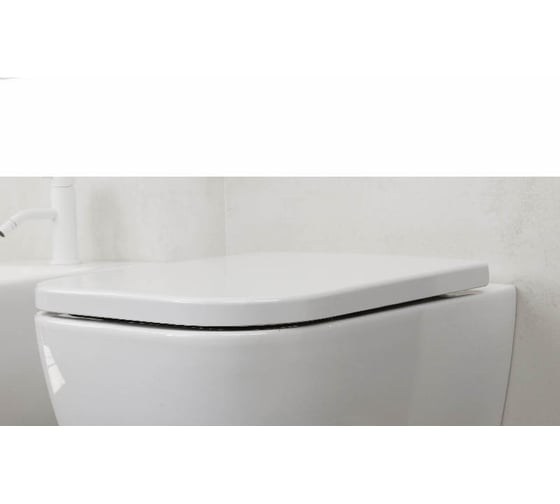 Изображение товара Сиденье Hatria TECNA/BIANCA быстросъемное с системой плавного закрывания, цвет белый 02Y1VB01