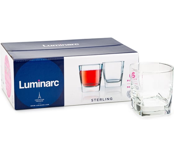 Изображение товара Набор стаканов LUMINARC СТЕРЛИНГ 6 шт., 300 мл, низкие H7669