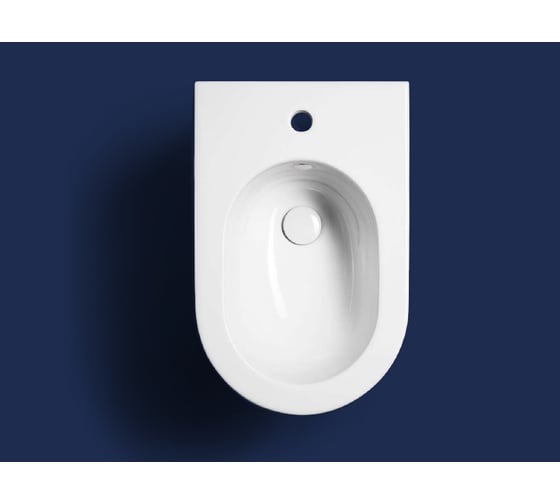 Изображение товара Биде подвесное Hatria CENTRICA с 1 отверстием для смесителя, размер 35.5x55 см, цвет белый Y9DB01