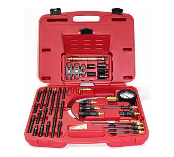 Изображение товара Дизельный компрессометр МАСТАК 0-70 атм, кейс, комплект адаптеров 120-12170