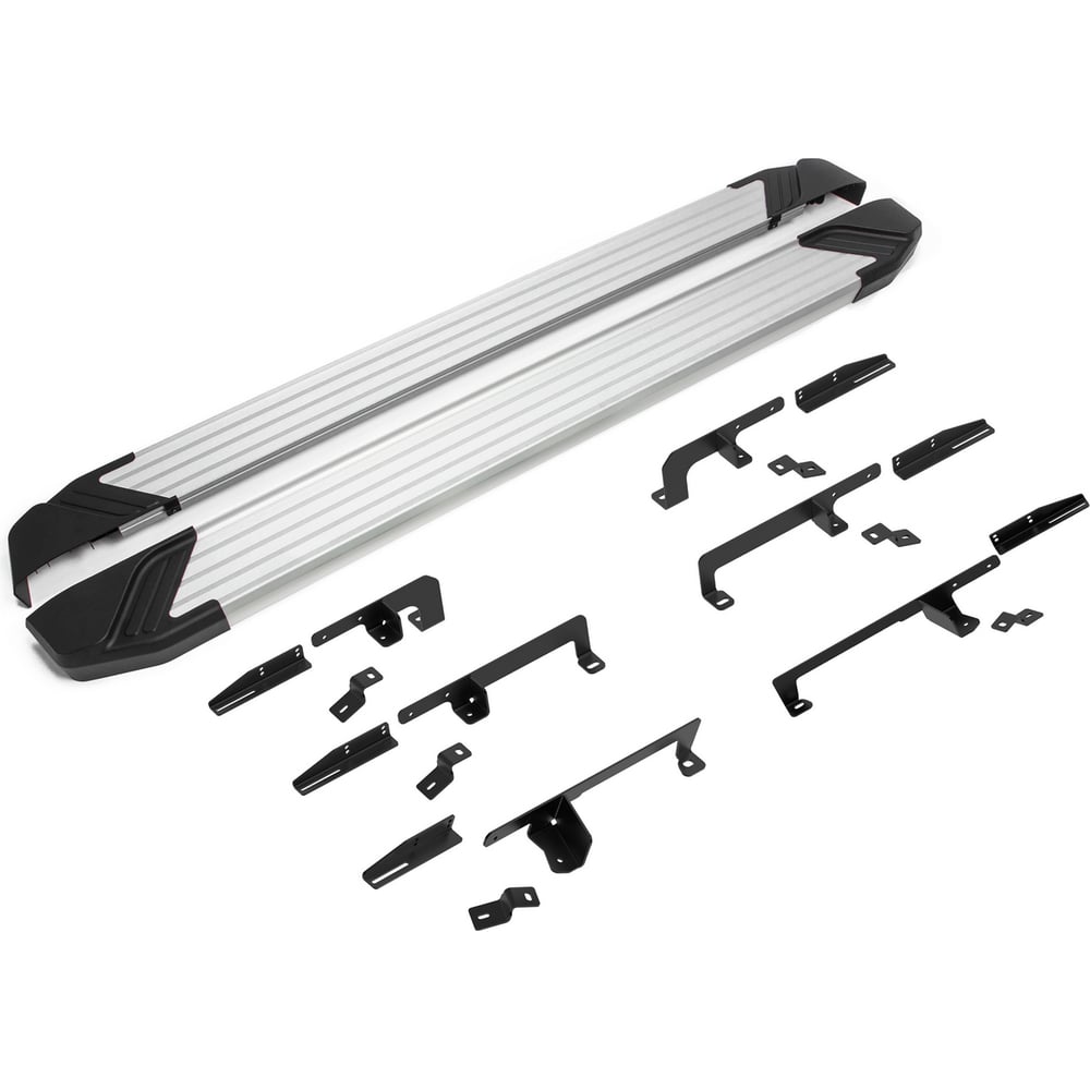 Изображение товара Пороги на авто Rival Silver Jetour X90 Plus 2023-н.в., защита кузова, комплект 2 шт.