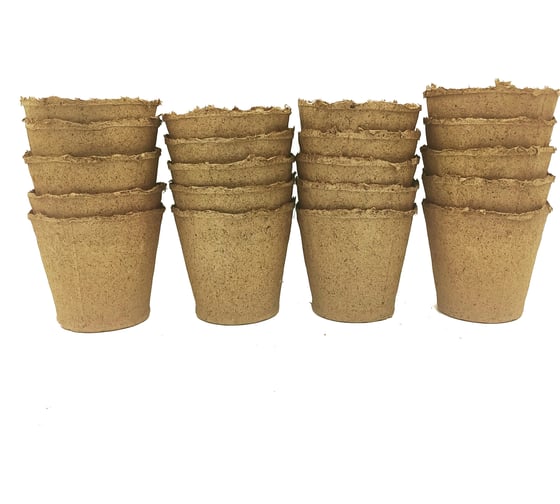 Изображение товара Набор торфяных горшочков ЛЕТО 90 мм, 90 мм, 20 шт. 97904