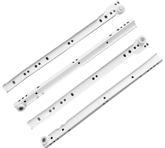 Изображение товара Направляющие StahlBuro роликовые, 350/0,8 мм, белый, 2 шт. 15919