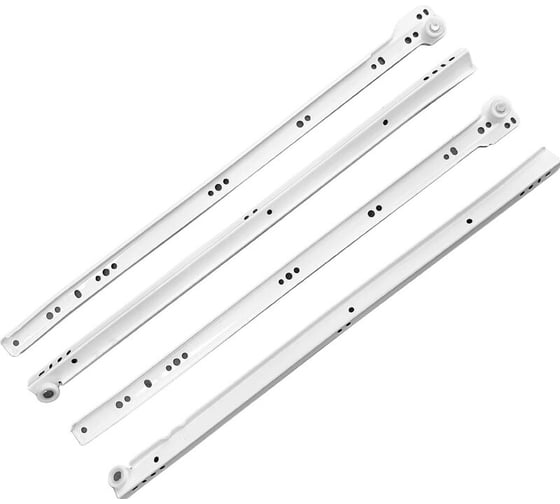 Изображение товара Направляющие StahlBuro роликовые, 500/0,8 мм, белый, копмлект 2 шт. 15922