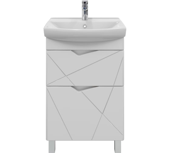 Изображение товара Тумба без раковины RUVANN YUTON 55 в ванную напольная Т.YUTON.П-55Н