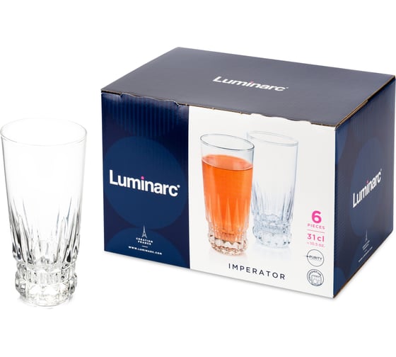 Изображение товара Набор стаканов LUMINARC ИМПЕРАТОР 6 шт., 310 мл, высокие Q5984