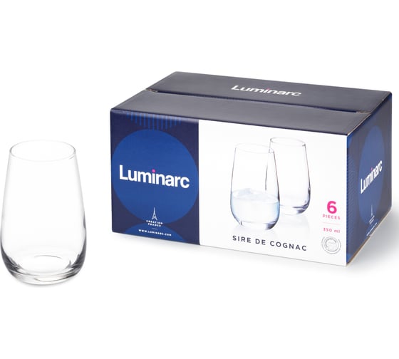 Изображение товара Набор стаканов LUMINARC СИР ДЕ КОНЬЯК 6 шт., 350 мл, высокие P6485
