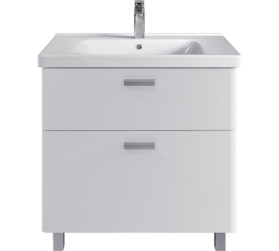 Изображение товара Тумба с раковиной WELLEN 80 + Гармония 80 в ванную напольная RUVANN Т.WELLEN.Э-80Н-KIT-GAR