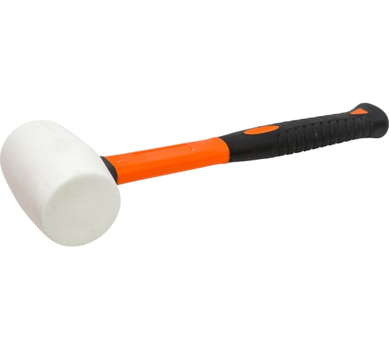 Изображение товара Резиновая белая киянка HARDEN фибергласовая ручка, 500 гр. 590435