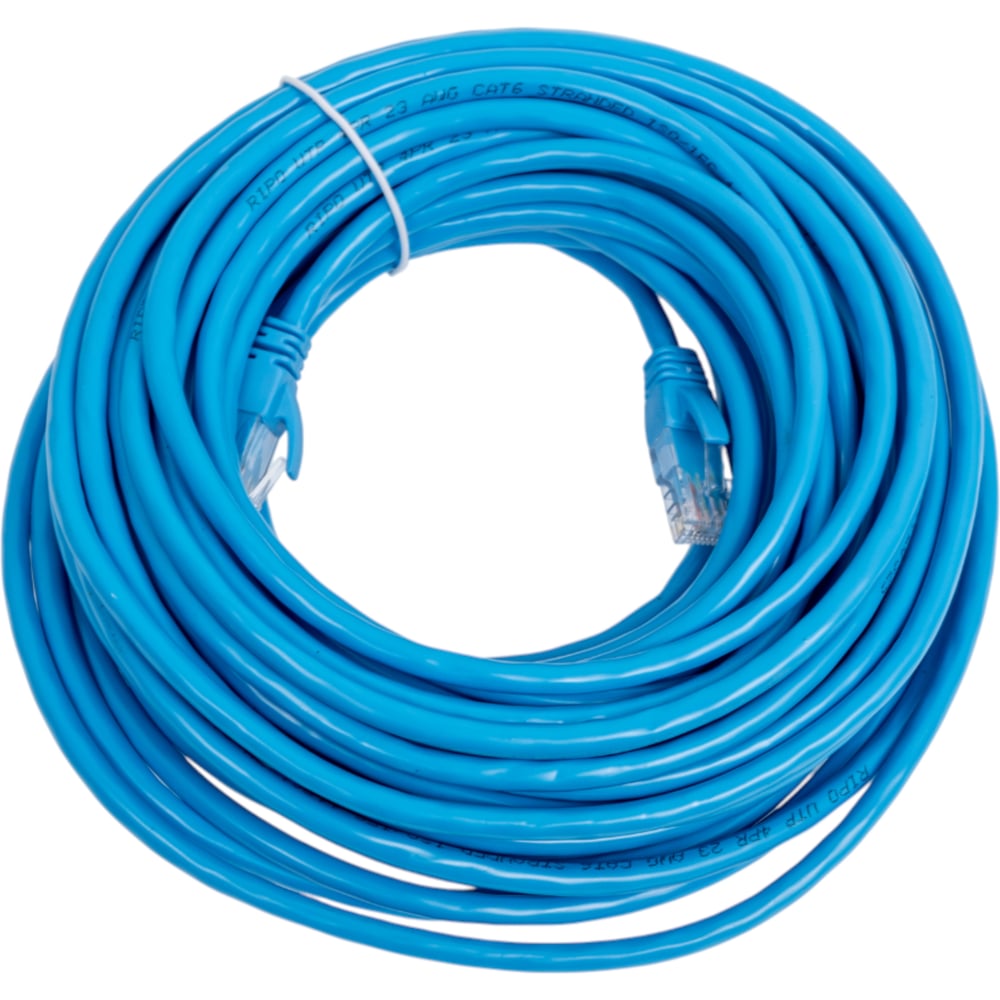Изображение товара Патч-корд Ripo UTP4 Cat 6 RJ45-RJ45 15м синий PVC высокой скорости передачи данных