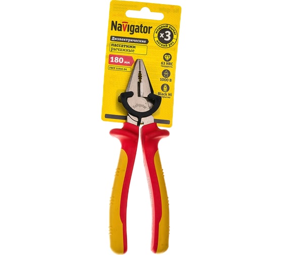 Изображение товара Пассатижи Navigator 82 345 NHT-Pad01-180 /диэлектрические мощные, 180 мм/ 82345