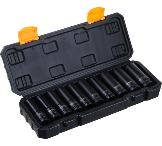 Изображение товара Набор головок ударных удлинённых 1/2"DR, 10 шт, CR-MO ЕРМАК 736-248