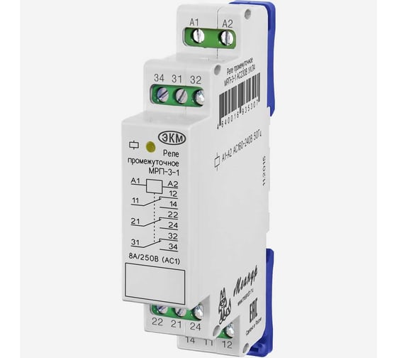 Изображение товара Реле промежуточное Меандр МРП-3-1 ACDC24В УХЛ4 A8302-16931446