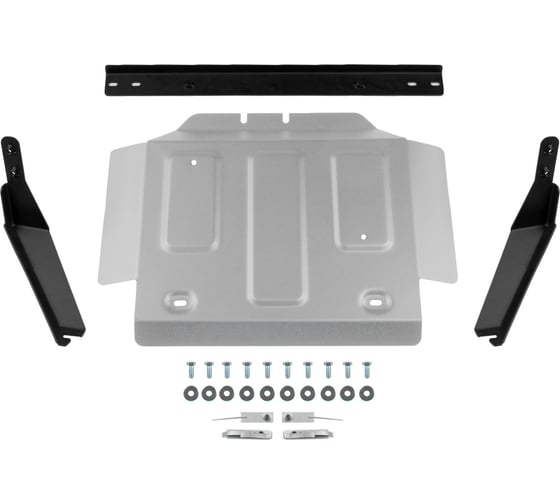 Изображение товара Защита РК Rival JAC T9 АКПП 4WD 2024-н.в., рынок РФ, алюминий 3 мм, с крепежом 333.9219.1