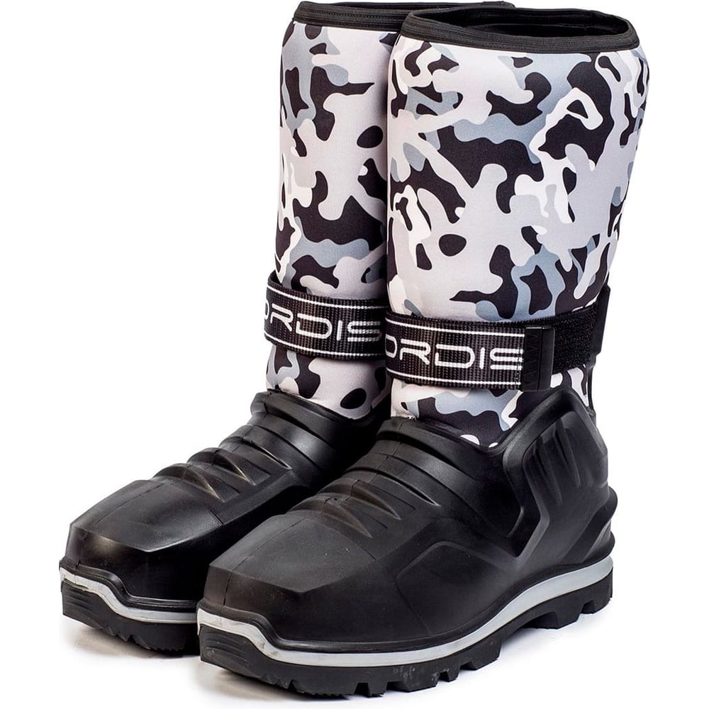 Изображение товара Сапоги комбинированные из неопрена ТЗРО С850 мод. "NordiS" Black с низом из ПУ галоши на двухслойной подошве, со съемным утепляющим чулком, (р. 292) С850, (р. 292)