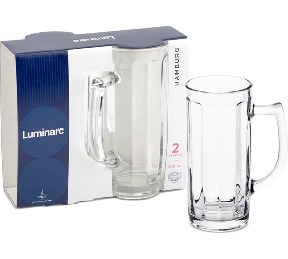 Изображение товара Набор кружек LUMINARC для пива ГАМБУРГ 2 шт., 500 мл H5072