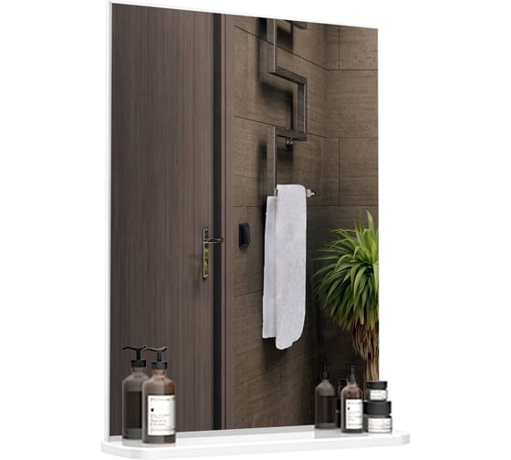 Изображение товара Зеркало в ванную универсальное RUVANN 50 с полкой ЗО.У.Д-50П