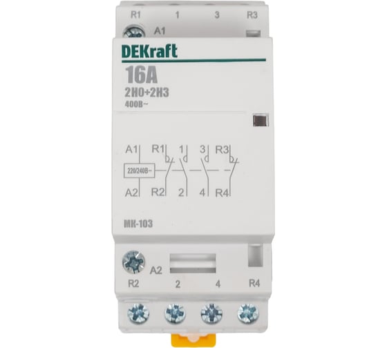 Изображение товара Модульный контактор Dekraft МК103-016A-230B-22 18055DEK