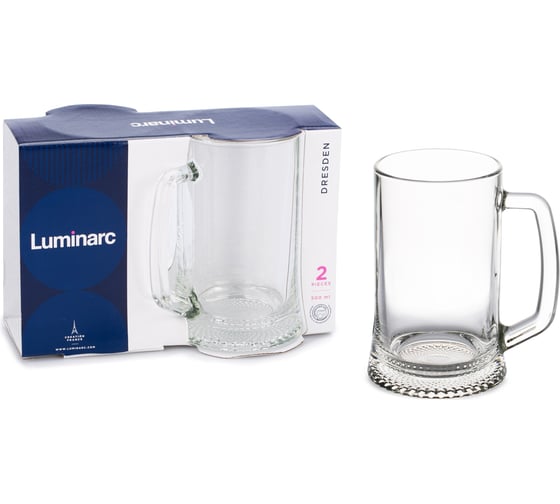 Изображение товара Набор кружек LUMINARC для пива ДРЕЗДЕН 2 шт., 500 мл H5116
