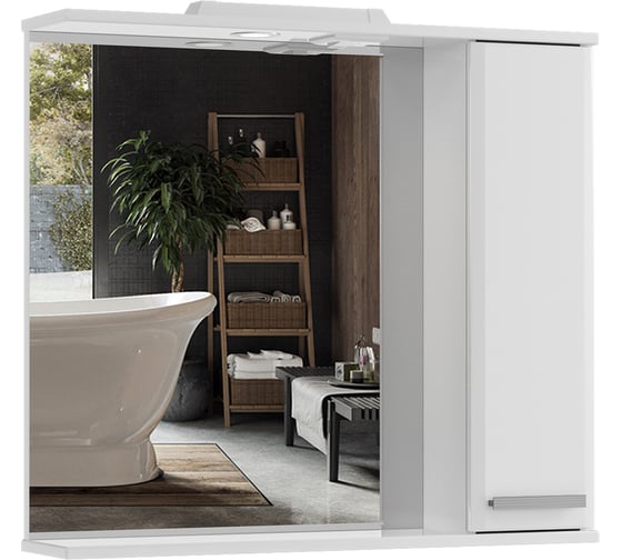 Изображение товара Зеркальный шкафчик в ванную RUVANN SLAVNA 80 З.SLAVNA.П-80