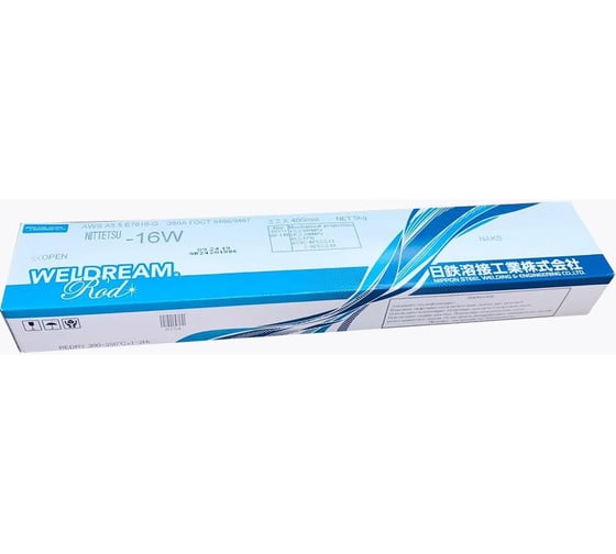 Изображение товара Электрод сварочный (5 кг; 4 мм; 16W) NITTETSU Ц0036223