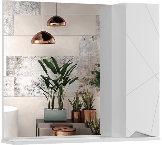 Изображение товара Зеркальный шкафчик в ванную RUVANN VIVAT 80 З.VIVAT.П-80