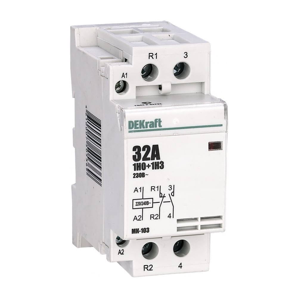 Изображение товара Модульный контактор Dekraft МК103-032A-230B-11 18072DEK для автоматизации