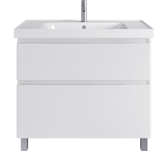 Изображение товара Тумба с раковиной в ванную RUVANN STELLO 90 + Грейс 90 напольная Т.STELLO.Э-90Н-KIT-GRE