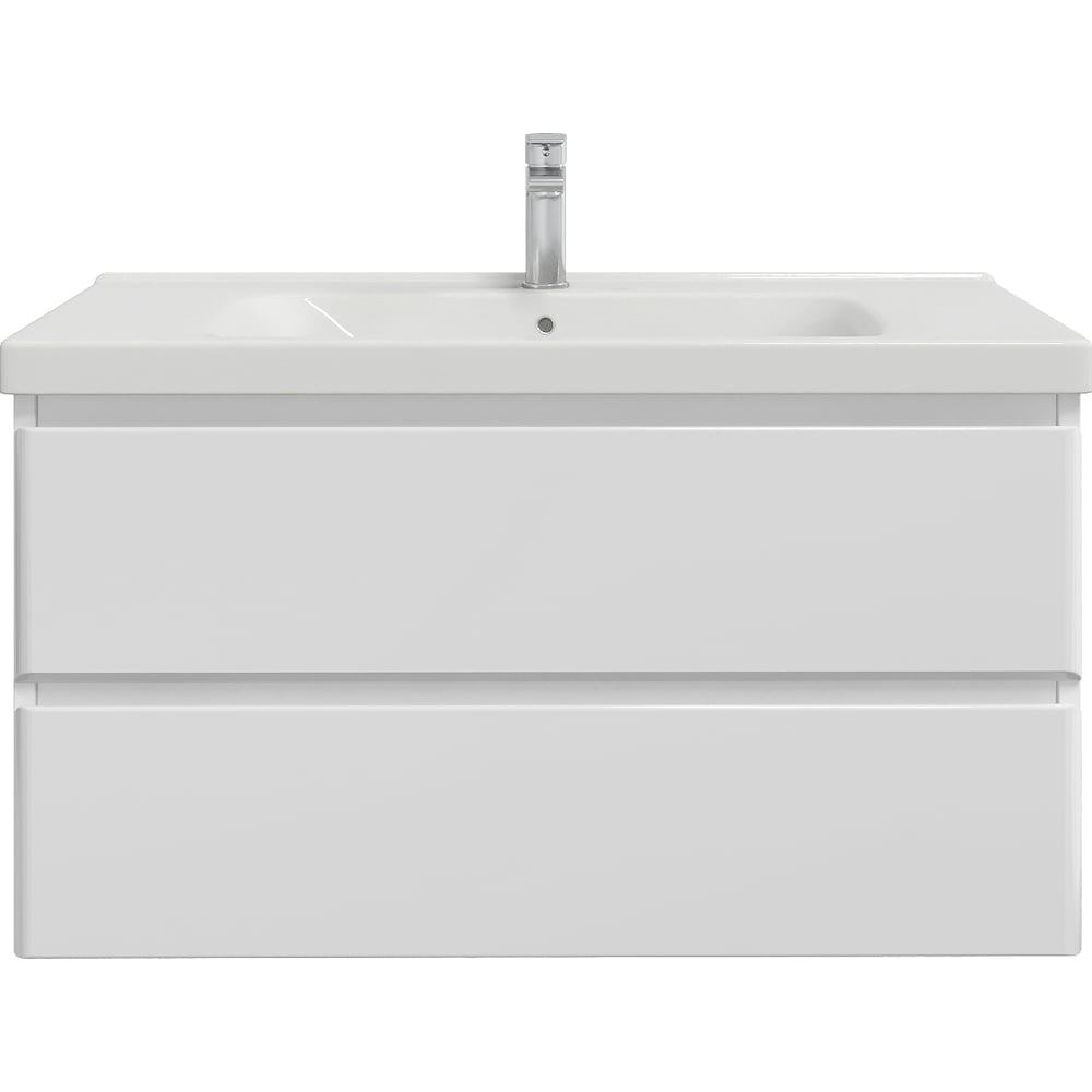 Изображение товара Тумба с раковиной в ванную RUVANN TVILS 100 + Гармония 100 подвесная Т.TVILS.Э-100П-KIT-GAR