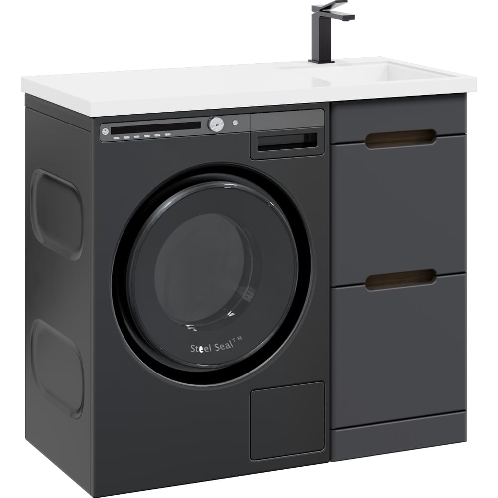 Изображение товара Напольная тумба с раковиной RUVANN VIRTA 40 + Даллас 100 правый современный дизайн