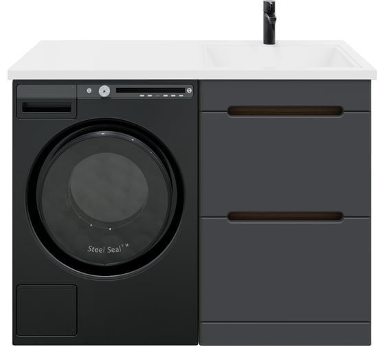 Изображение товара Тумба с раковиной в ванную RUVANN VIRTA 60 + Даллас 120 правый, напольная Т.VIRTA.П-60Н-KIT-DAL120P