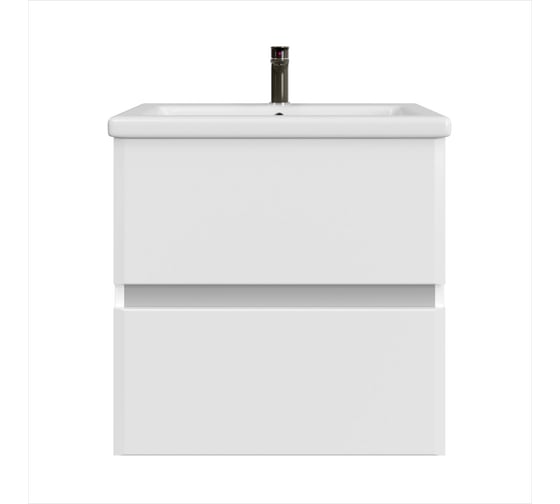 Изображение товара Тумба с раковиной подвесная в ванную RUVANN WELLA 50 + Como 50 Т.WELLA.П-50П-KIT-COM