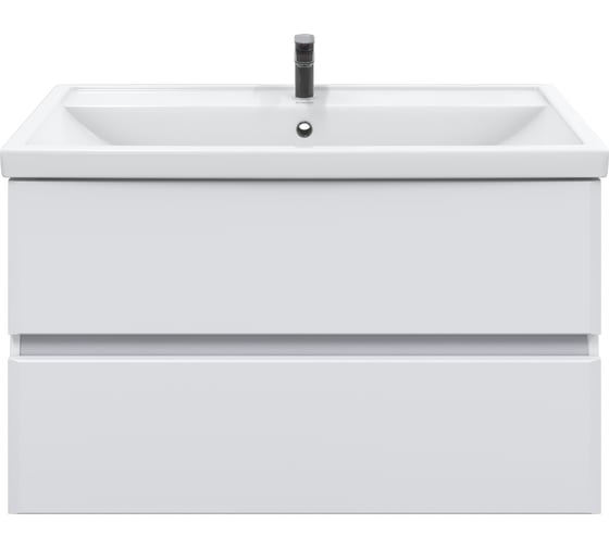 Изображение товара Тумба подвесная с раковиной в ванную RUVANN WELLA 100 + Фостер 100 Т.WELLA.П-100П-KIT-FOS