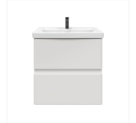 Изображение товара Тумба подвесная с раковиной в ванную RUVANN WELLA 60 + Фостер 60 Т.WELLA.П-60П-KIT-FOS