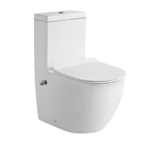 Изображение товара Напольный унитаз Santi Line с встроенным смесителем и функцией биде, моноблок (арматура GEBERIT) SL-5011SM-BD