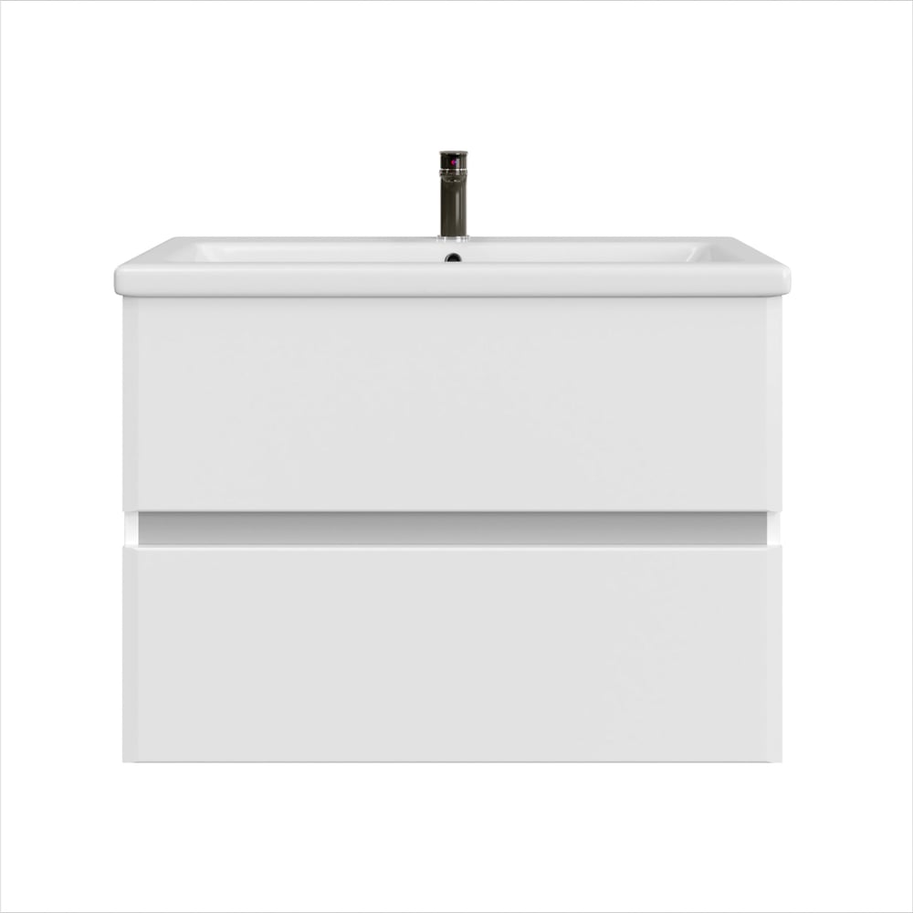 Изображение товара Подвесная тумба для ванной WELLA 80 RUVANN белая современная мебель